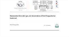 Desktop Screenshot of hotelpostgaarden.dk